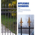 thumbnail image 3 of FONDOTIN 4Pcs Replacement Finials Cast Aluminium Dark Grey Elegant Shape Fence Accessories, 3 of 6