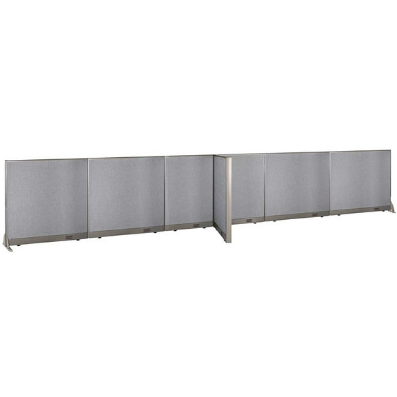 GOF T-shaped Freestanding Partition (30”D x 252”W x 48”H) Office Room Divider, Privacy Screen, Workstation Cubicle