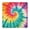 Colorful Rainbow Tie, variant on Colorful Rainbow Tie Dye Spiral Pattern Square Fitted Tablecloth with Elastic Edge,Square Table Cover,Washable Elastic Table Cover for Home Kitchen Party Decor 34"x34"