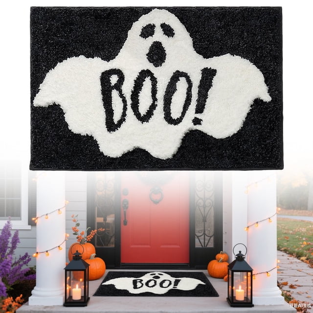Carpet for Living Room,Halloween Room Rug Cute Funny Shaped Room Mat Soft Non Washable Doormat Gothic Halloween Home Decor