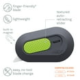 thumbnail image 4 of Slice, Retractable Blade Mini Cutter, 1 Each, Gray,Green, 4 of 7