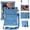 Blue, variant on Shockproof Silicone Tablet Case Universal 10.1 Inch with Kickstand Shoulder Strap Pen for Android PC