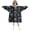 Bigfoot and Campfire Black Pattern, variant on Bigfoot and Feather Green Pattern Lamb Fleece Blanket Hoodies for Teens ,Teens Oversize Sherpa Wearable Hooded Blanket Sweatshirt with Super Pockets