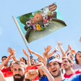 thumbnail image 4 of Brown and Friends Bandera impresa con temática, regalo perfecto para fanáticos, amigos y familiares, y adecuada para actividades al aire libre e interiores, decoraciones de fiesta. 60*90CM, 4 of 6