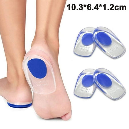 Gel Heel Cups Plantar Fasciitis Inserts - Silicone Heel Cup Pads for ...