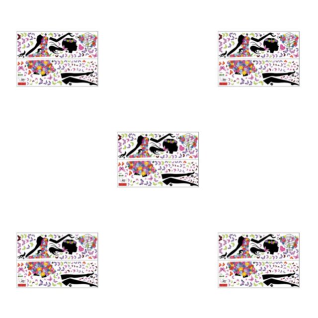 kurtrusly Easy To Apply And Remove Wall Stickers For All Surfaces Butterfly Girl Wall Stickers Creative As Shown 5Set