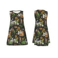 thumbnail image 7 of Naloa Farm Animals 2 Print Women's Summer Spring Casual Beach Sundress,Vacation Sleeveless Tank Crewneck Loose Dresses, 7 of 7