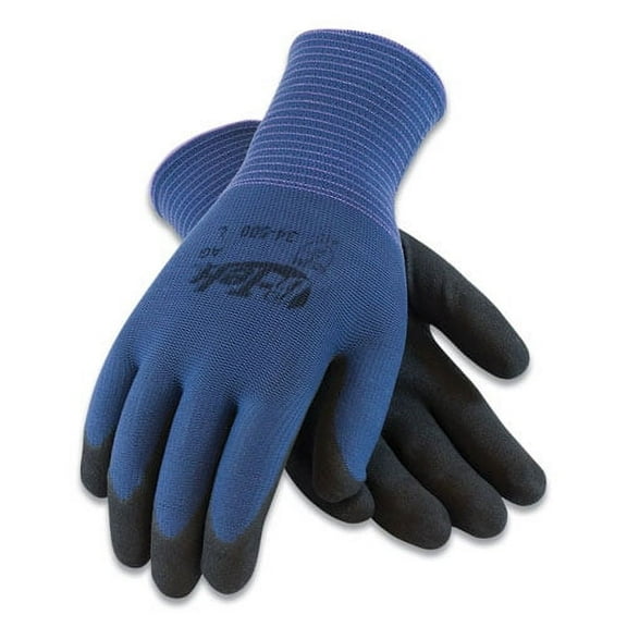 Gp Nitrile-Coated Nylon Gloves, Small, Blue/black, 12 Pairs | Bundle of 2 Dozen