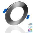 thumbnail image 1 of Nicor Lighting DLE421202KRDNK 4 Po DLE4 Série Ronde Panneau Plat de Nickel LED Downlight - 2700K, 1 of 1
