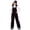 Black, variant on Kids Snow Bib Pants Front Zipper Waterproof Windproof Winter Ski Pants for Boys Girls,5-14Years
