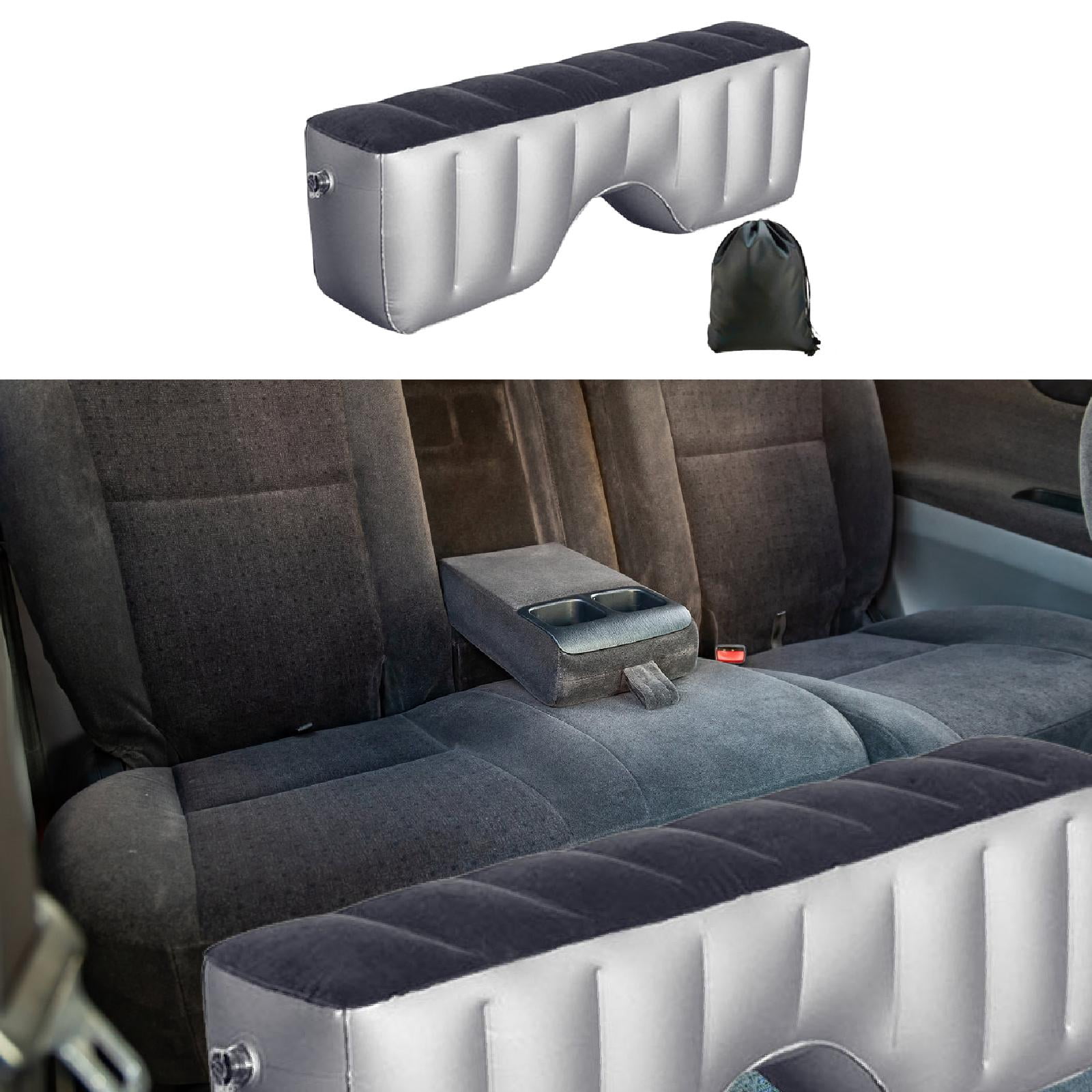 Inflatable Car Air Travel Mattress Back Seat Bed Portable PVC Flocking Sleeping Pad for Family Travel