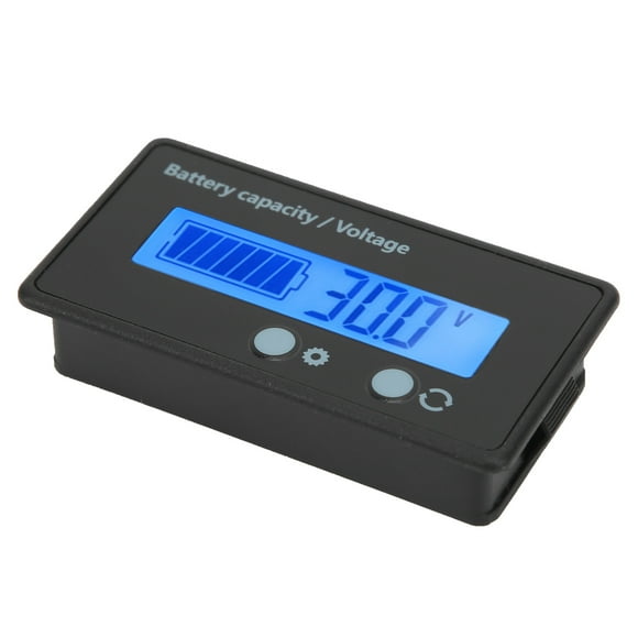 Indicateur de Niveau de Batterie de Rétroéclairage Bleu pour Instruments et Compteurs LCD Volt Meter