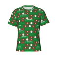 thumbnail image 3 of Naloa Cute Santa And Ho Ho Ho Men's T-Shirt Sport T-shirt Men's Basic Tee Casual Men's Shirt, Round Neck, Short Sleeves - 3X-Large, 3 of 5