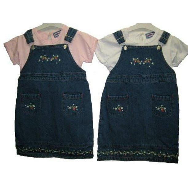 Cheerful Kids Girls's Sizes 2T/3T/4T/5T Denim Embroidered Jumper