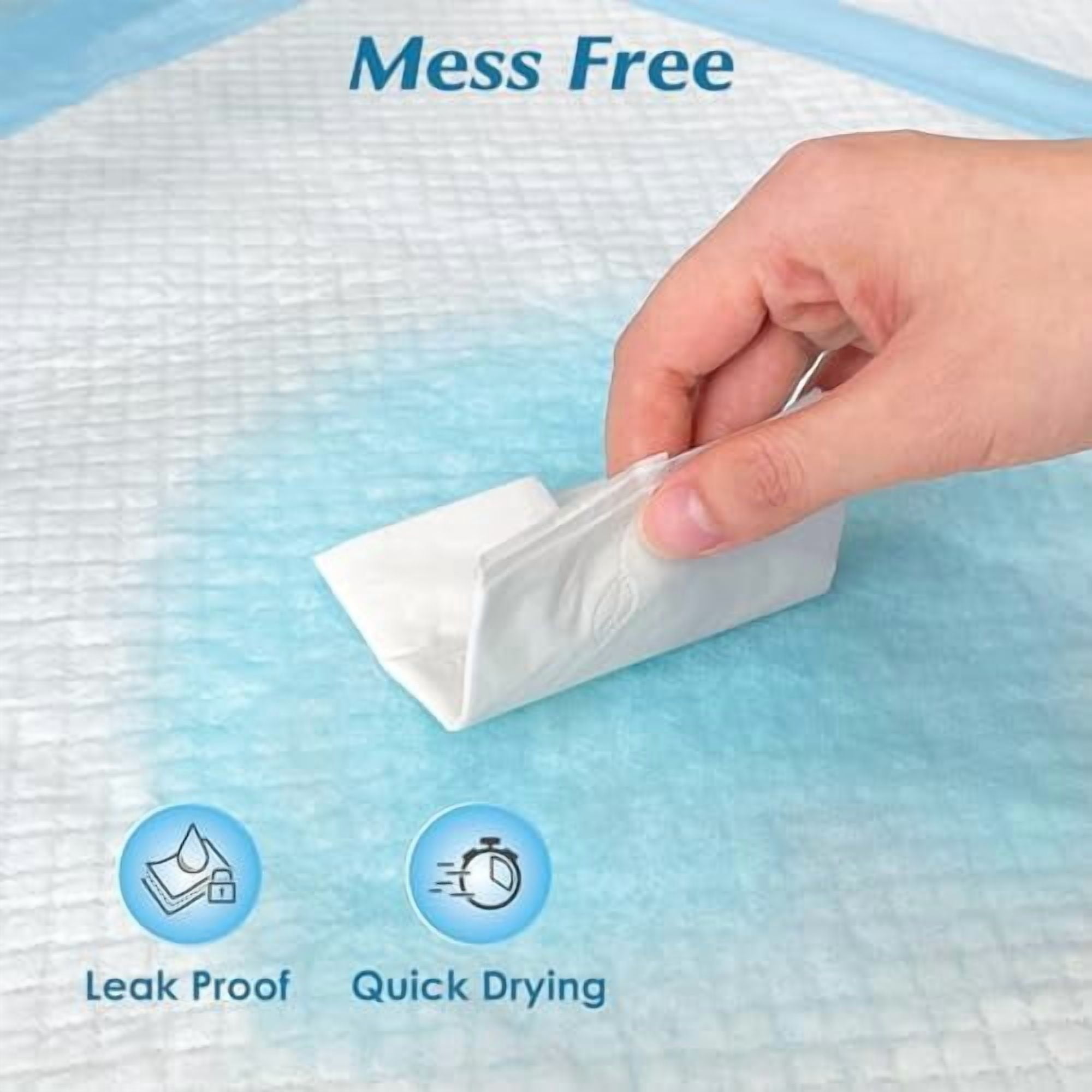 Super Absorbency Disposable Leakproof Underpads with Quick Drying for Baby, Adults, Puppy, Dog Bed Pee Pads, Extra Large, XXL Incontinence Pads, 30” x 36”, 50 Count