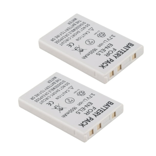 Camera Lithium Ion Battery, EN EL5 Safe Replacement Camera Battery 3.7V 2 Pack for P80 for P6000 for P4 for P510