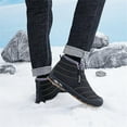 thumbnail image 5 of Men Snow Boots Water Resistant Non-slip Winter Shoes with Fuzz Lined Warm High Top Boots for Men, 5 of 7