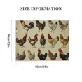 thumbnail image 3 of Orinice Retro Metal Knowledge Graph Breeds of Chickens  School Home Education Classic Plaque Outdoor Farm Club Wall Decor Aluminum Signs 16x12in, 3 of 6
