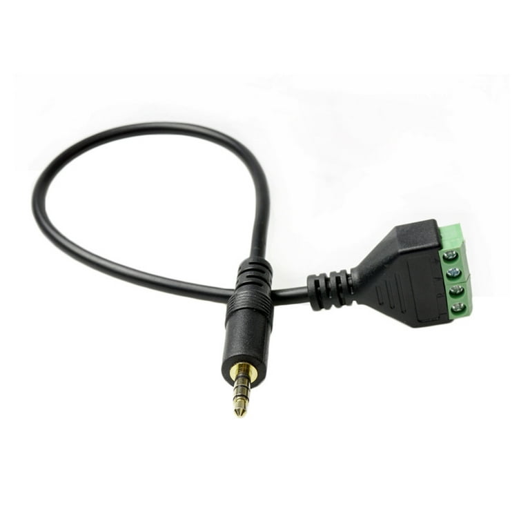 Connector 3.5 mm stereo jack male 4-pin to AV