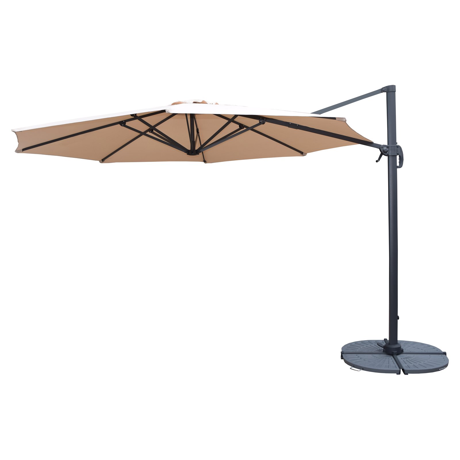 Oakland Living 11 Ft. Cantilever Umbrella With 360 Degree Revert and