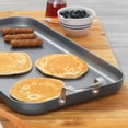 thumbnail image 4 of Emeril Lagasse 11 x 18 Inch Nonstick Hard Anodized Double Burner Griddle, Gray, 4 of 4