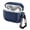 Blue, variant on ELEHOLD For Airpods 4 (2024) Earphone Case, Slim Fit Shockproof Premium Leather Non-Slip Protection Cover with Carabiner, Black