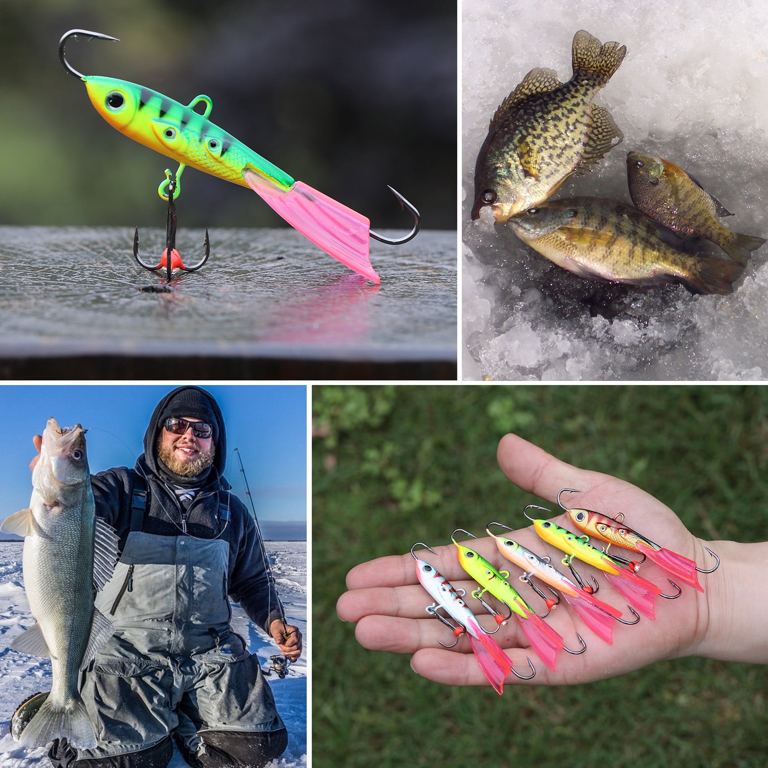  Sougayilang Ice Fishing Jigs, Winter Fishing Hard