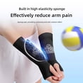 thumbnail image 4 of Lttoisl FlexGuard Volleyball Arm Guards, SBR Pads with Quick-Drying Polyester Fabric, Wrist Compression Support, Breathable, Sizes S/M/L, 2 Pair Pack, 4 of 8