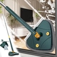 thumbnail image 1 of Fiudx Ofertas del día Trapeador de limpieza giratorio intercambiable Trapeador de microfibra poligonal con mango largo Trapeador de limpieza poligonal extensible Trapeador de secado rápido Twisti de, 1 of 7