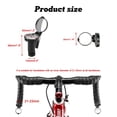 thumbnail image 2 of Xotic Tech 2PCS Black Road Bike Handlebar Adjustable Bicycle Bar End Rearview Mirror kit, 2 of 8