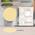 thumbnail image 2 of Coasters for Drinks , Silicone Drink Coasters with Grooved Pattern, Non-Slip draining Base, Washable and Heat Resistant Coffee Coasters for Wooden Table, Desk, Kitchen, Office（yellow）, 2 of 3