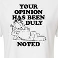 thumbnail image 3 of Garfield - Your Opinion Has Been Duly Noted - Juniors Cropped Cotton Blend T-Shirt, 3 of 5