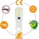 thumbnail image 3 of 10 st 3W G9 LED-lampor, motsvarande 33W halogenlampor, 6000K dagsljusvitt, 800LM, flimmerfri, icke-dimbar, G9 energibesparande lampor, 360 stråle, 3 of 5