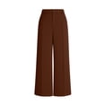 thumbnail image 3 of Bixock Summer Women's Clothing,Wide Leg Sweatpants for Women,Pants for Women Solid Color High Waist Droopy Straight Elegant Wide Leg Pants with Pockets Soft Pants Clothes, 3 of 5
