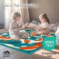 thumbnail image 4 of ODIKA 8'x10' Machine Washable Non-Slip Area Rug, Modern Fish Print Bold Colors High Traffic Rug, Orange, 101962, 4 of 7