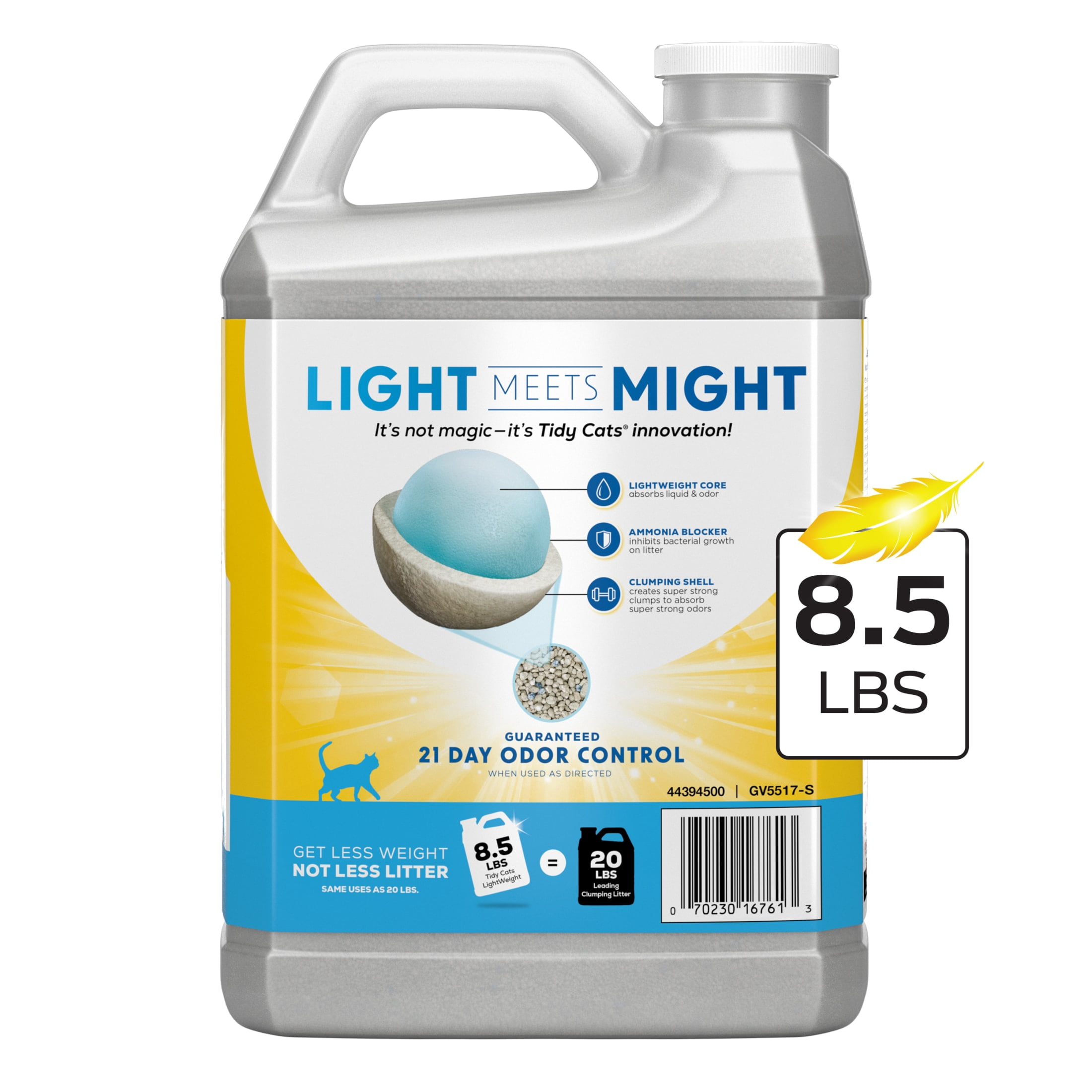 Purina Tidy Cats LightWeight Clumping Cat Litter, Glade Clear Springs Scent, 8.5 lb Jug