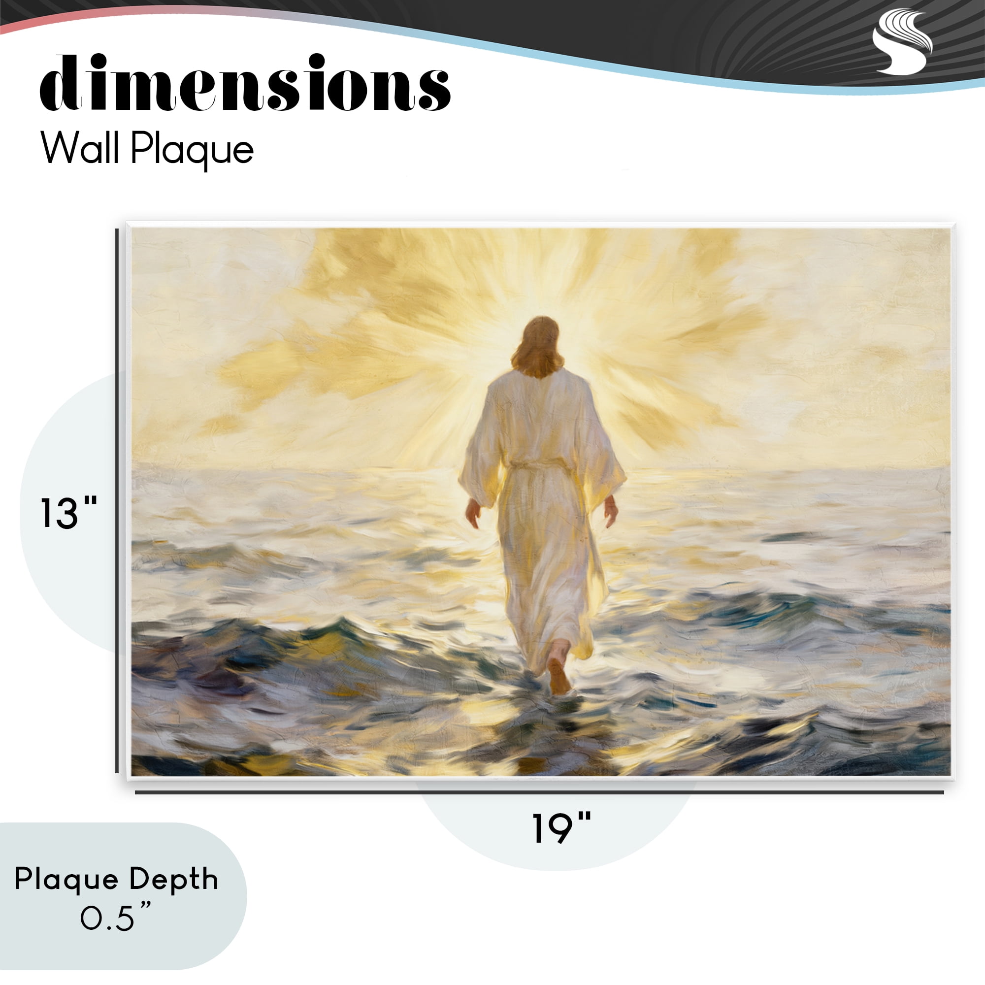 Stupell Industries Golden Walk Spiritual Figure Wall Plaque Art, design by Kim Allen