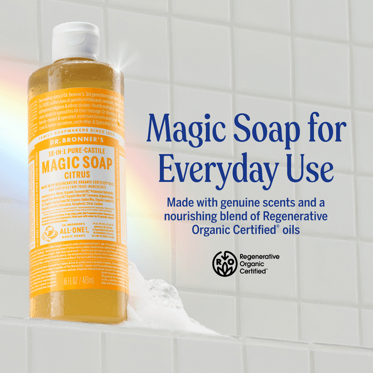 Dr. Bronner's Pure-Castile Liquid Soap – Citrus Organic Fair Trade