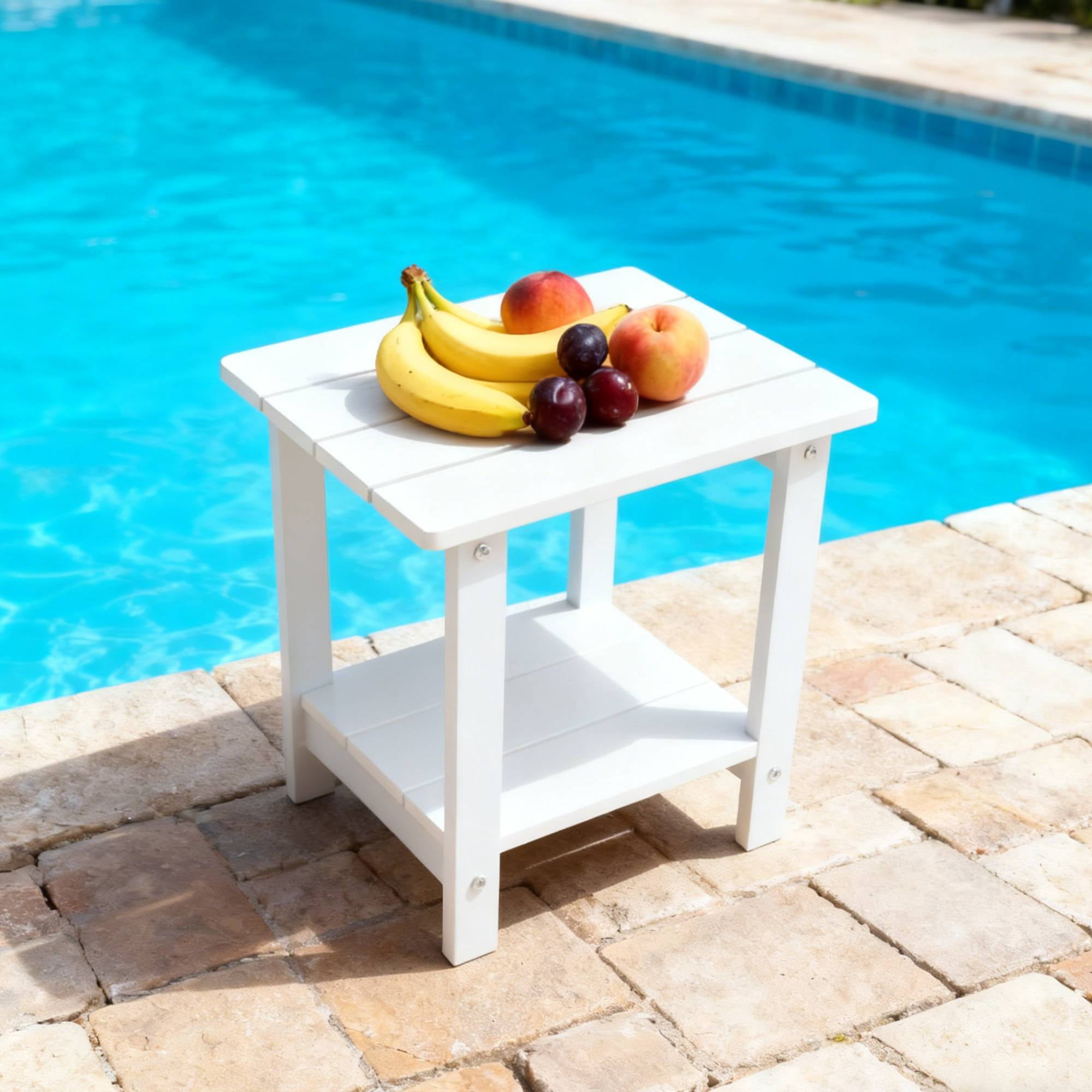Side Table Perfect For Outdoor Yard Togethers Snacks & Cozy Afternoon Relaxation
