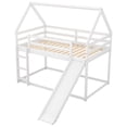 thumbnail image 6 of Jopath Bunk House Bed Bunk Bed Twin Over Twin with Slide and Ladder,Loft Bed House Bunk Bed Frame for Boys Girls White, 6 of 9