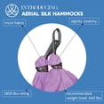 thumbnail image 3 of Hamaca y Columpio de Tela Aérea para Yoga en Casa, Ejercicios de Inversión, Kit Inicial para Todos los Niveles - Duradero con Correas de Extensión, Mosquetones y Guía de Posturas, 3 of 7