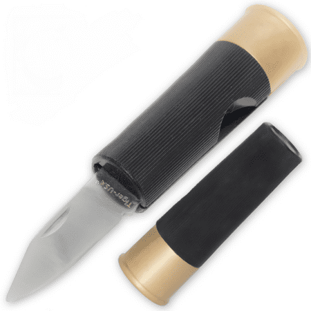 12 Gauge Shotgun Shell Folding Knife (Black)