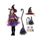 thumbnail image 1 of Disfraz de bruja de Spooktacular Creations, naranja y morado, para niña de 5 a 7 años, 1 of 8