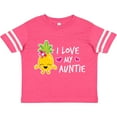thumbnail image 3 of Inktastic I Love My Auntie with Pineapple Girls Toddler T-Shirt, 3 of 5