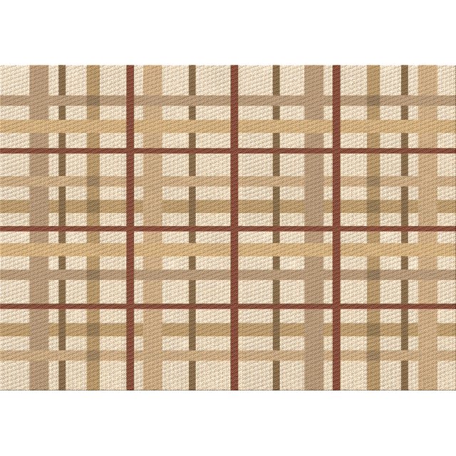 Ahgly Company Machine Washable Indoor Rectangle Transitional Khaki Gold Area Rugs, 8' x 10'