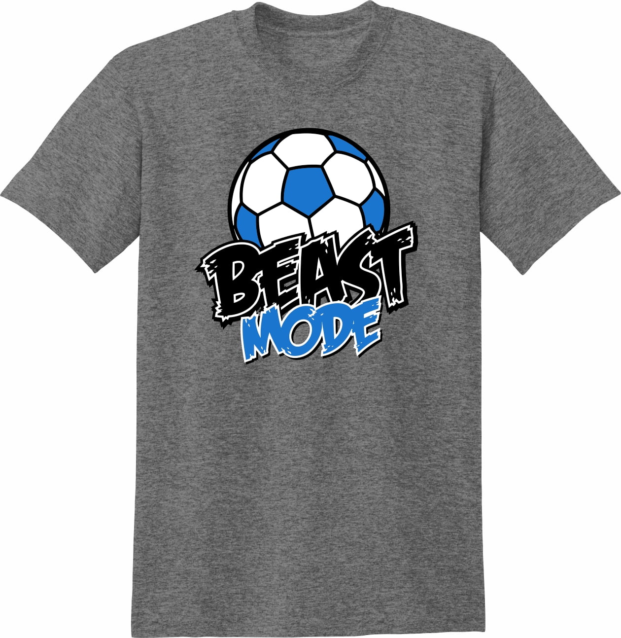 Soccer TShirt Beast Mode SoccerAdult Large