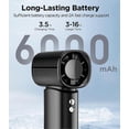 thumbnail image 5 of 2025 Newest Portable Handheld Fan, 100 Speed Adjustable Mini Turbo Fan, 6000mAh, 5 of 5