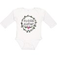 thumbnail image 3 of Inktastic Middle Sister Leaves, Circle, Heart Girls Long Sleeve Baby Bodysuit, 3 of 5