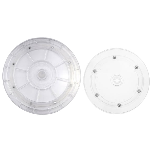 BESTYASH Clear Acrylic Cake Display Stand with 360° Rotating Turntable for Home, Office, Party and Baking Showcase