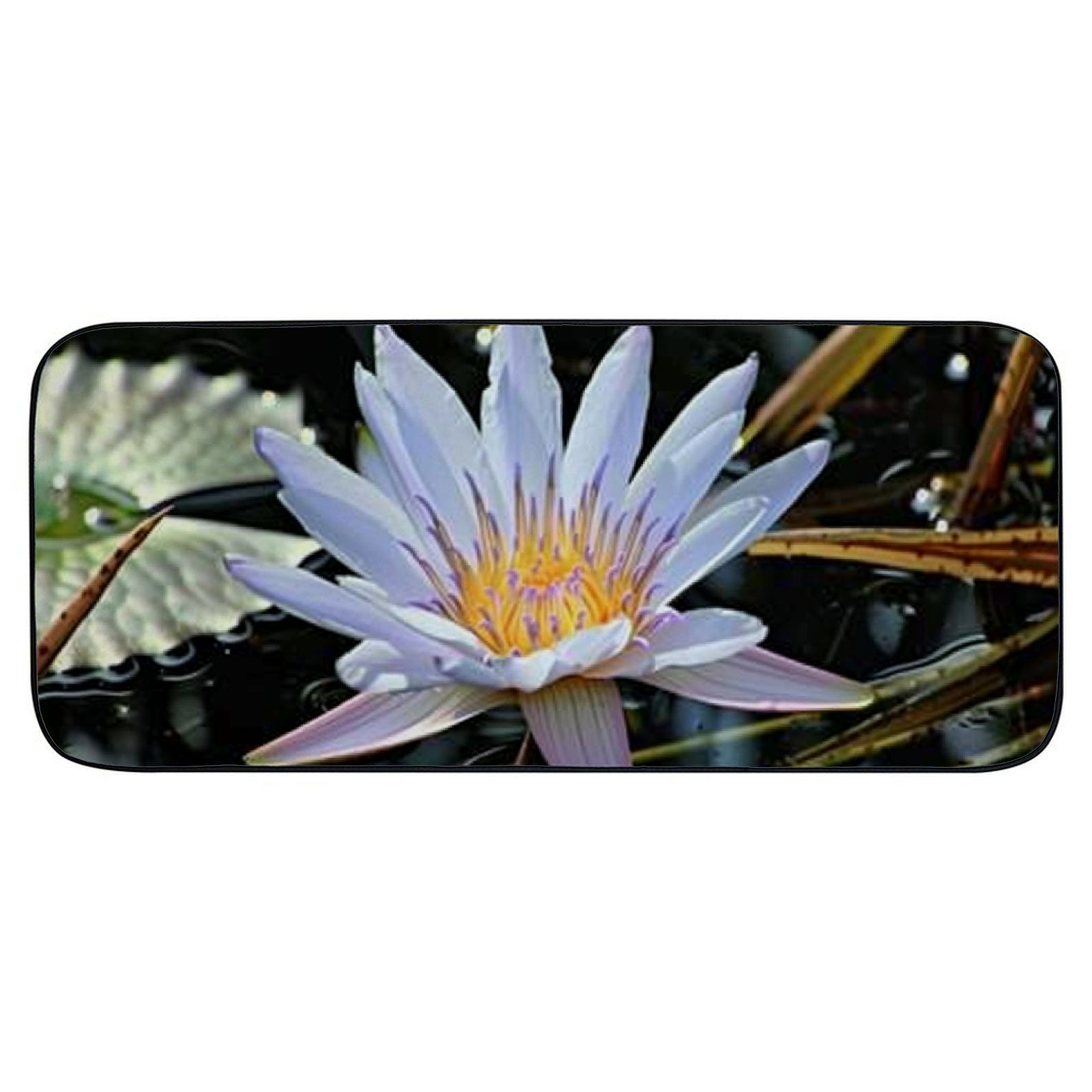 Heduofu Decorative Door Mat, Door Mat with Non-Slip Rubber Backing, Easy Cleaning, Traps Dirt, Rug for Entry, Patio, Garage  - Plant Nature Flower Leaf Petal 19.68*47.24 in